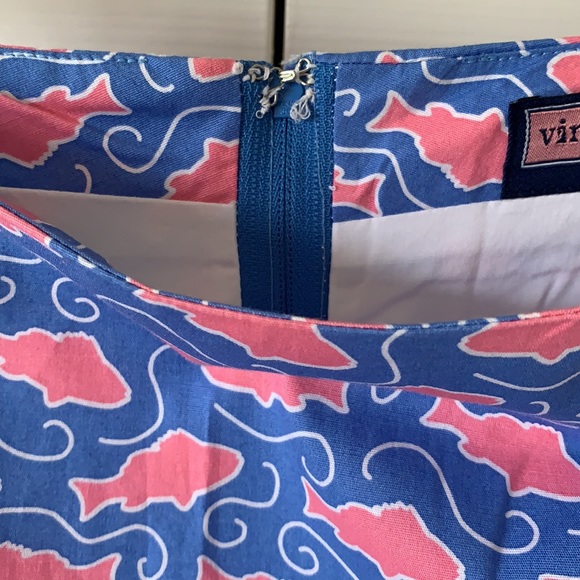 Vineyard Vines Preppy Fish Print Skirt Blue & Pink 🌸Host Pick🌸 - Picture 4 of 7